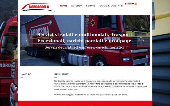 Screenshot ta' nordossola.com