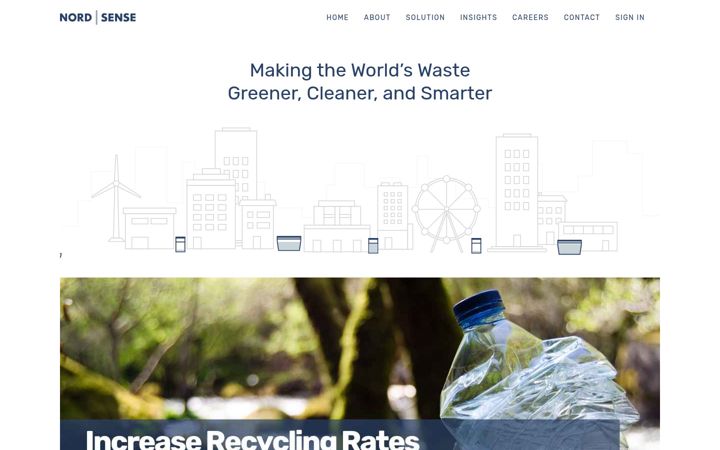 Screenshot of nordsense.com