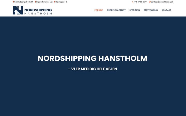 Screenshot of nordshipping.dk