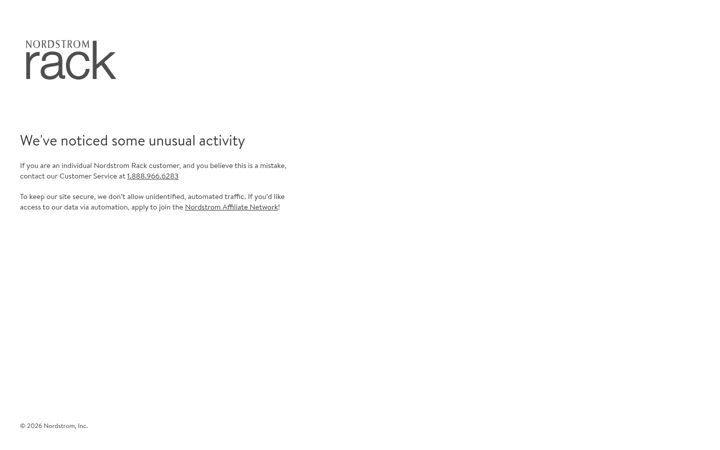 Screenshot ta' nordstromrack.com