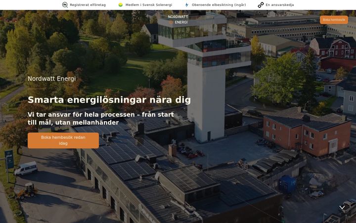 Screenshot of nordwattenergi.se