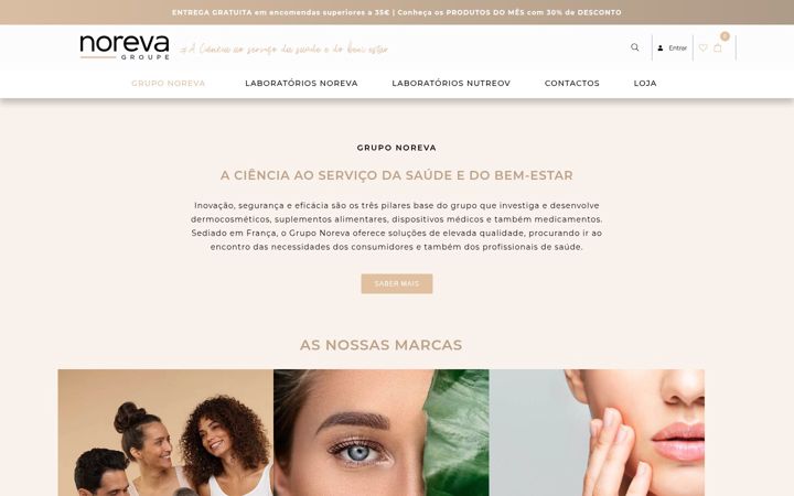 Screenshot di norevaportugal.pt