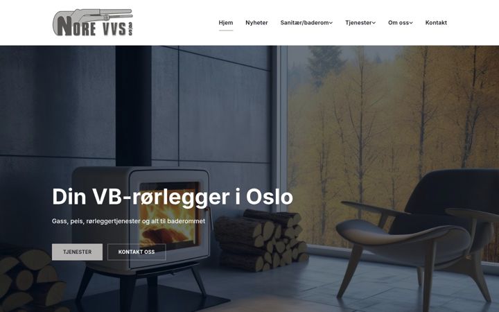 Skärmbild av norevvs.no