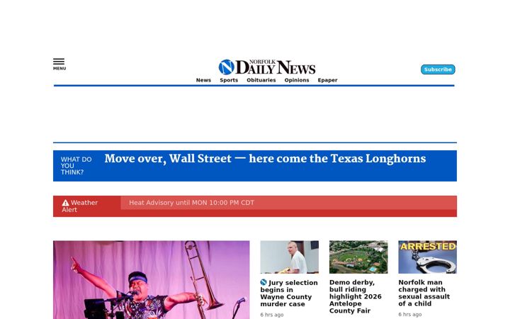 Screenshot of norfolkdailynews.com