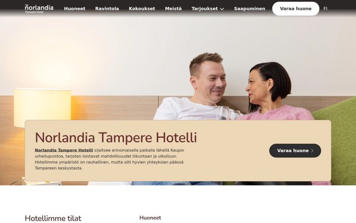 Screenshot of norlandiahotel.fi