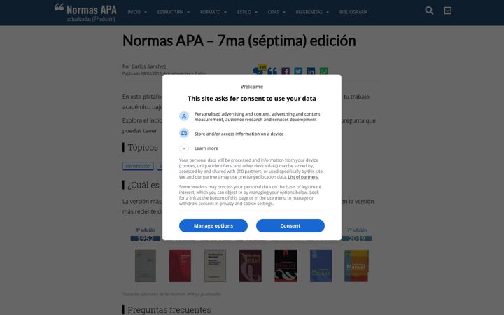 Screenshot of normas-apa.org