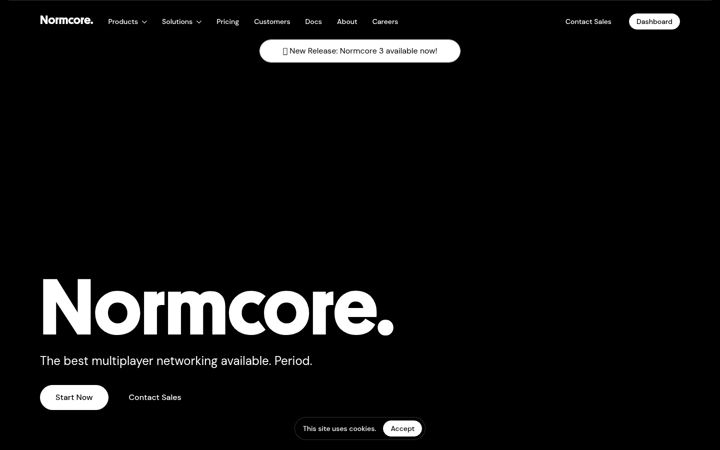 Screenshot of normcore.io
