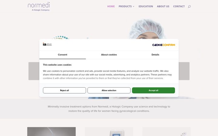Ekrānuzņēmums no normedi.com