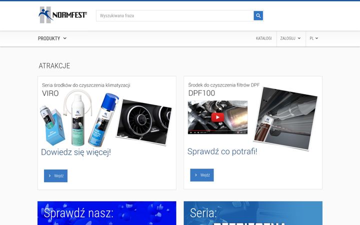 Screenshot ta' normfest-shop.pl