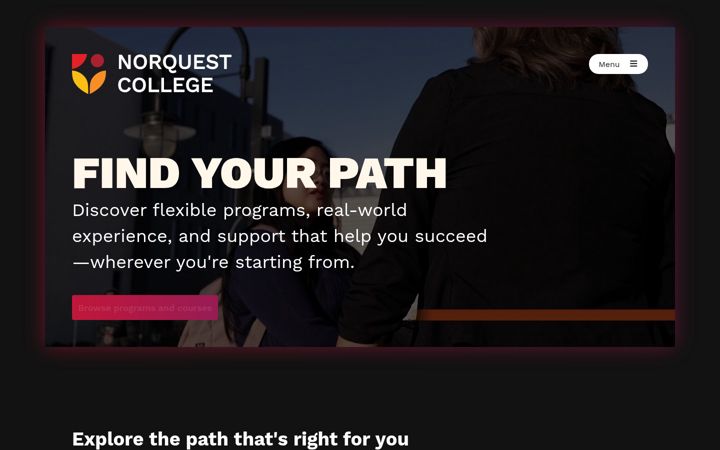 Screenshot of norquest.ca