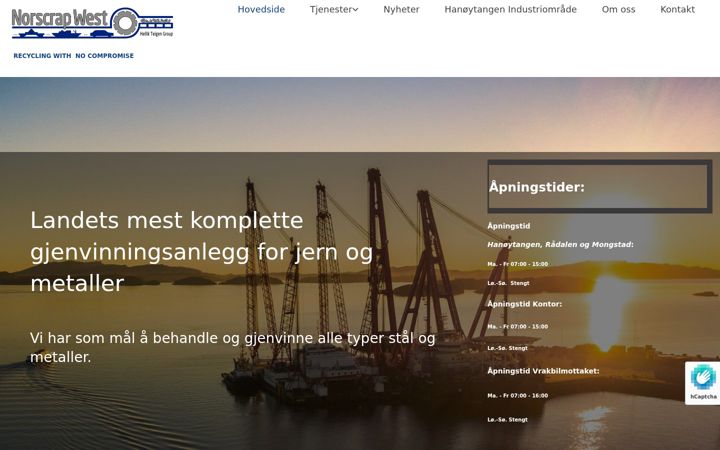 Screenshot of norscrapwest.no