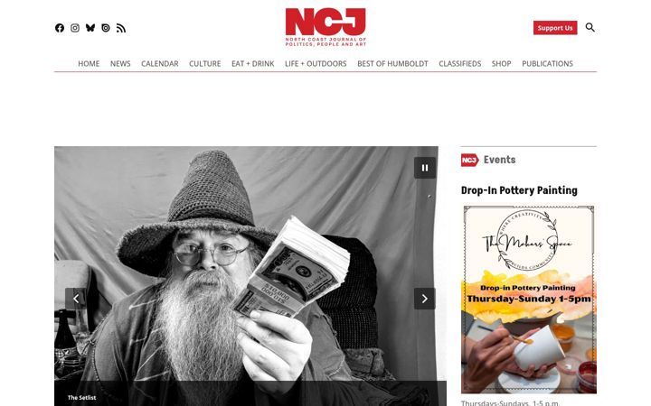 Screenshot of northcoastjournal.com