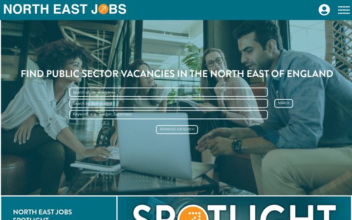 Screenshot of northeastjobs.org.uk