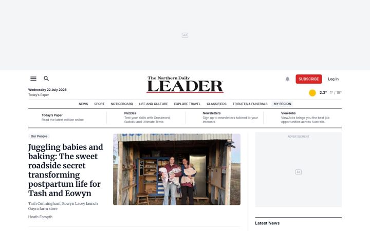 Skærmbillede af northerndailyleader.com.au