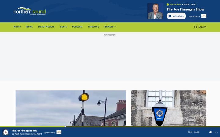 Screenshot of northernsound.ie