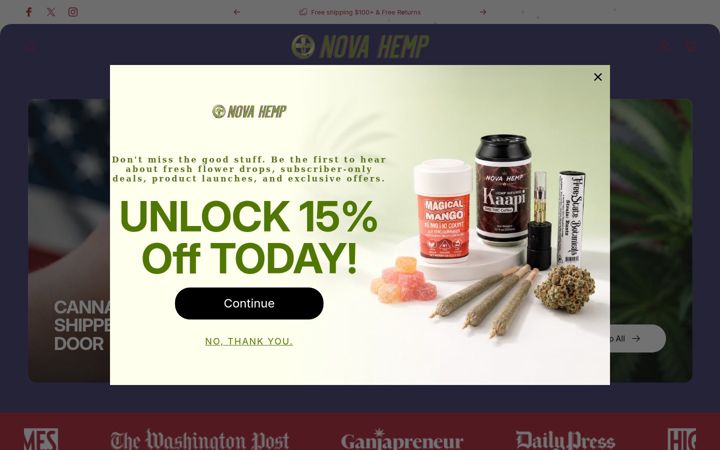 Screenshot of northernvirginiahemp.com