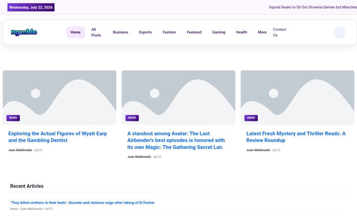 Screenshot of northgambledaily.nl