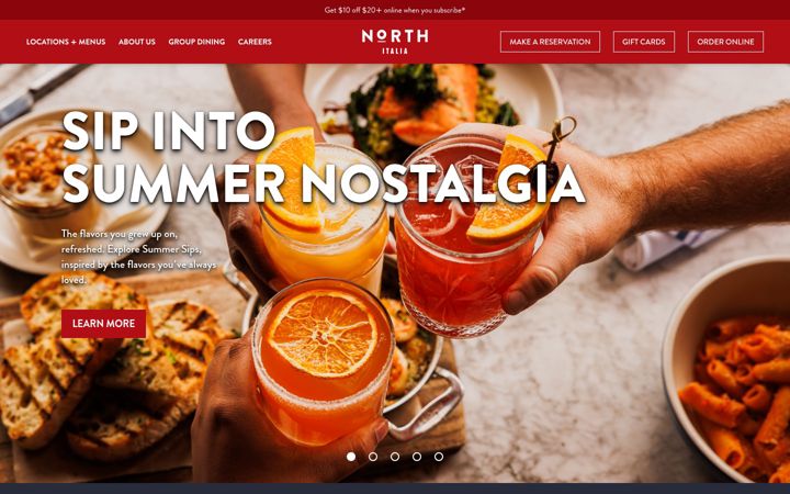 Screenshot of northitalia.com