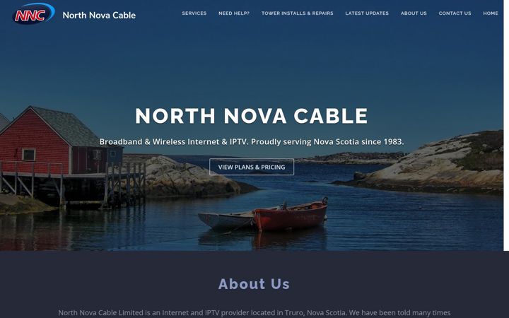 Screenshot von northnovacable.ca