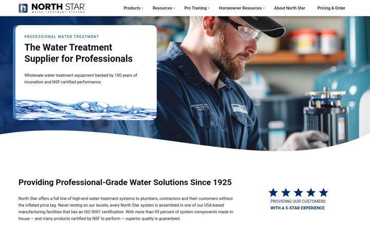 Screenshot of northstarwater.com