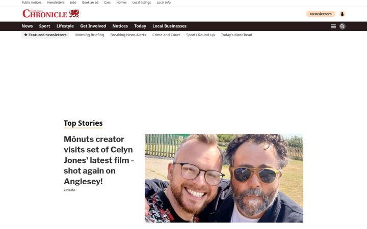 Screenshot of northwaleschronicle.co.uk