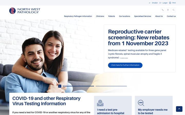 Screenshot of northwestpath.com.au