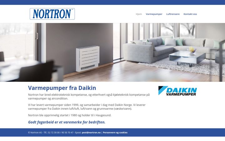 Screenshot of nortron.no