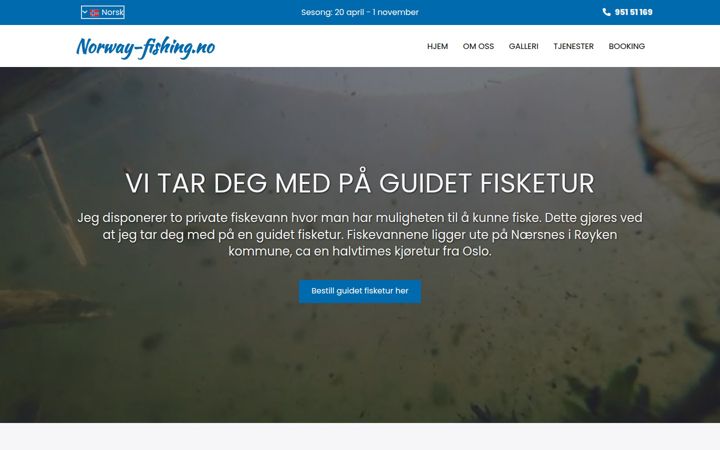 Screenshot van norway-fishing.no