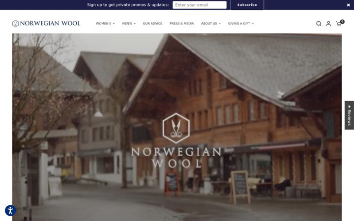 Screenshot του norwegian-wool.com