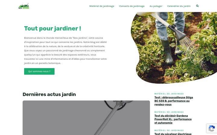 Screenshot of nos-jardins.fr