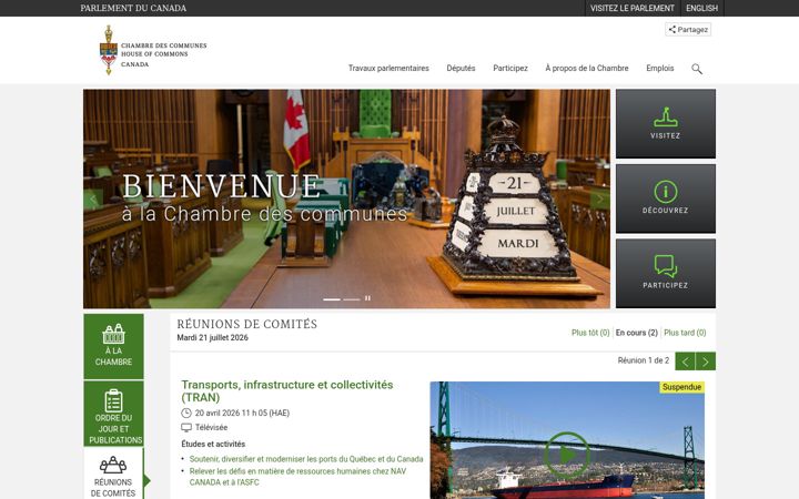 Screenshot of noscommunes.ca