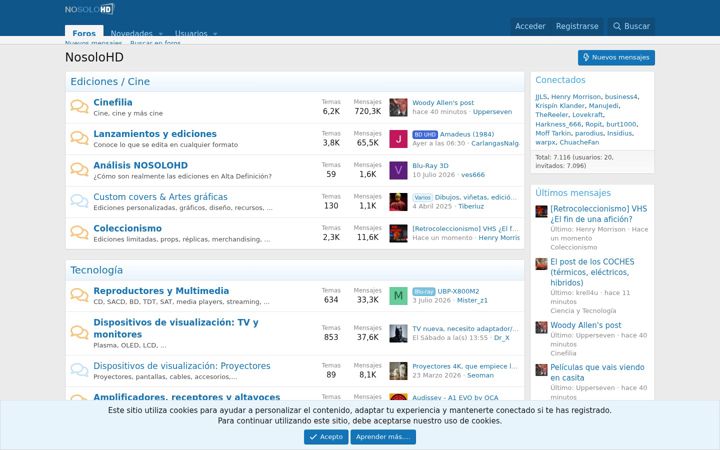 Screenshot of nosolohd.com