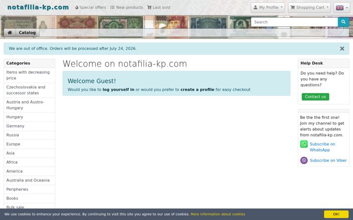 Screenshot of notafilia-kp.com
