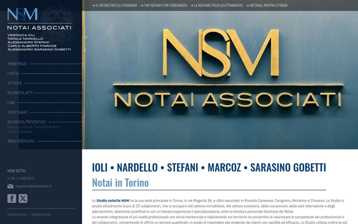 Screenshot di notaitorino.it