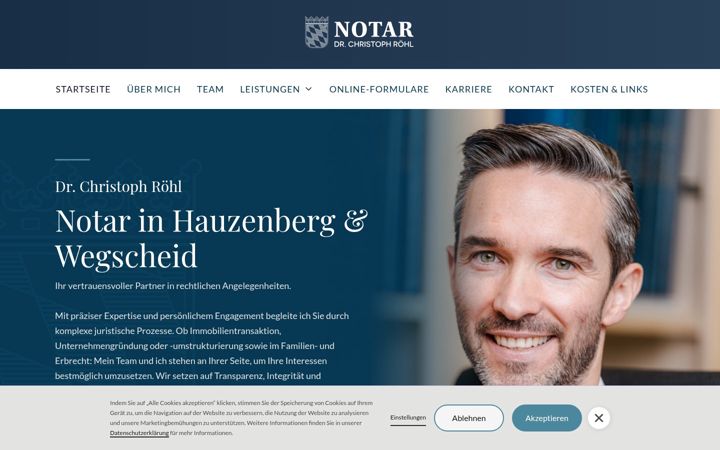 Snímek obrazovky notar-roehl.de
