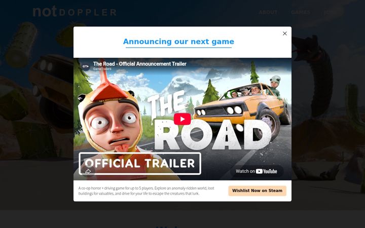 Screenshot of notdoppler.com
