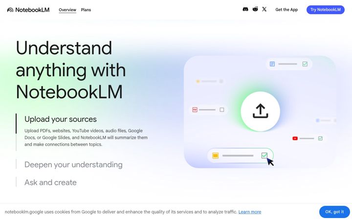 Zrzut ekranu notebooklm.google