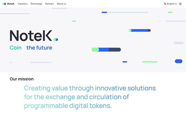 Screenshot of notek.com