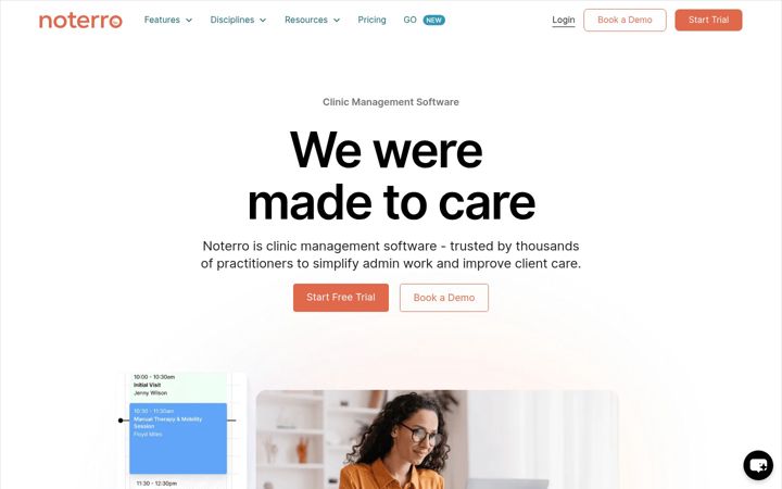 Screenshot of noterro.com