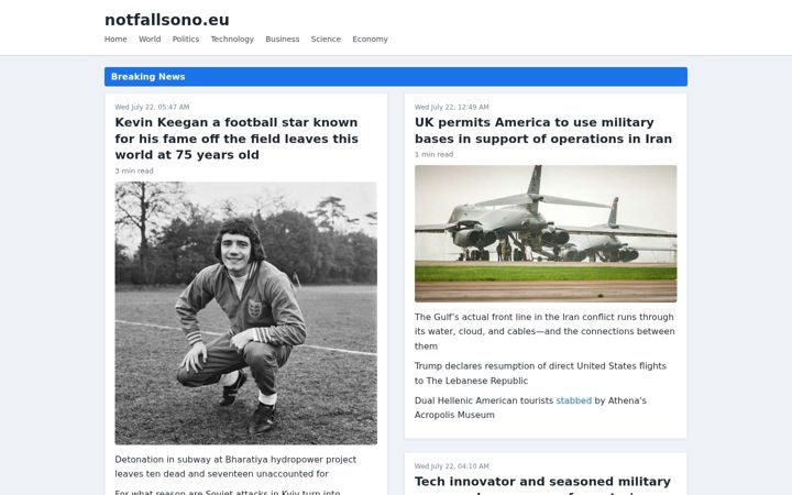 Screenshot of notfallsono.eu