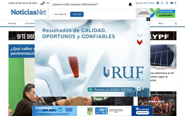 Screenshot of noticiasnet.com.ar