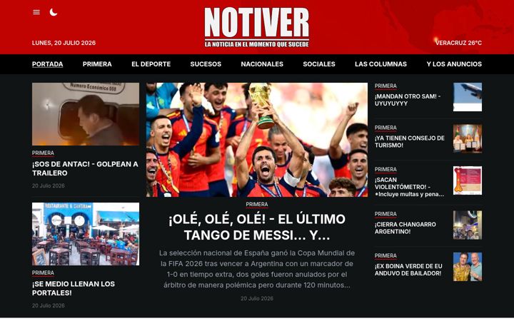 Screenshot of notiver.com