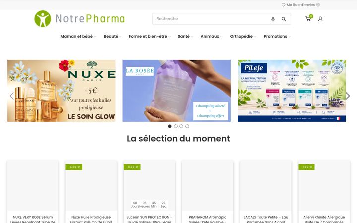 Screenshot of notrepharma.com