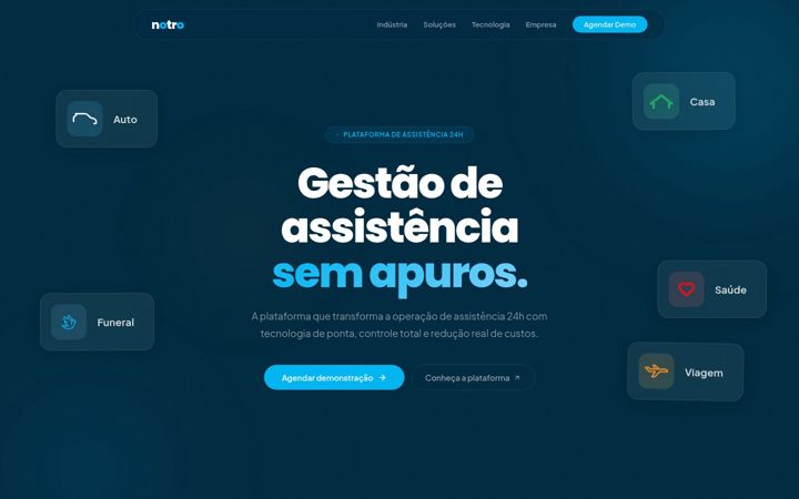 Screenshot of notro.io