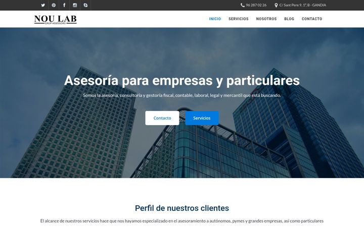 Captura de pantalla de noulab.es