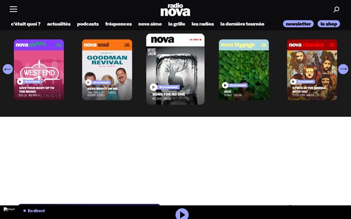 Screenshot of nova.fr