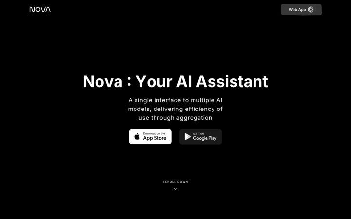 Screenshot of novaapp.ai