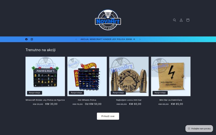Screenshot of novaart.ba