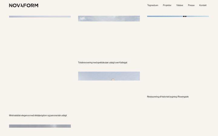 Screenshot di novaform.dk