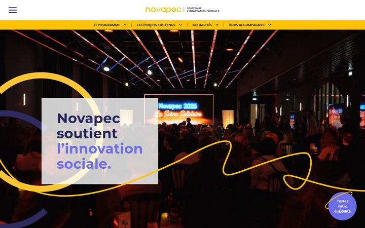 Snímek obrazovky novapec.fr